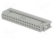 Connector: IDC; plug; female; PIN: 34; for ribbon cable; 2.54mm HARTING