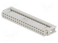 Connector: IDC; plug; female; PIN: 40; for ribbon cable; 2.54mm HARTING