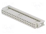 Connector: IDC; plug; female; PIN: 40; for ribbon cable; 2.54mm HARTING
