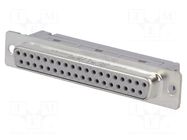 Connector: D-Sub; PIN: 37; plug; female; for ribbon cable; straight HARTING