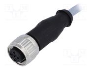 Connector: M12; plug; PIN: 3; female; A code-DeviceNet / CANopen HARTING