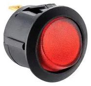 ROCKER SWITCH, SPDT, 10A, 125VAC, PANEL