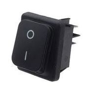 ROCKER SWITCH, DPST, 16A, 250VAC, PANEL