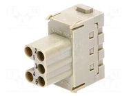 Connector: HDC; module; female; 16A; 400V; Han-Modular®; PIN: 5 HARTING