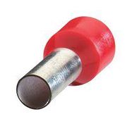 TERMINAL, WIRE FERRULE, 8AWG, RED