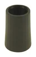 KNOB, SKIRTLESS, SPLINED SHAFT, BLK, 6MM
