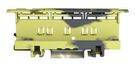 MOUNTING CARRIER, DIN RAIL, GRAY/YELLOW