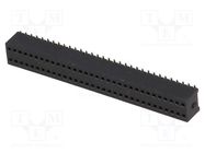 Socket; pin strips; female; PIN: 64; straight; 1.27mm; SMT; 2x32 CONNFLY