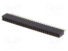 Socket; pin strips; female; PIN: 28; straight; 1.27mm; THT; 1x28 CONNFLY