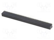 Socket; pin strips; female; PIN: 80; straight; 1.27mm; SMT; 2x40 CONNFLY