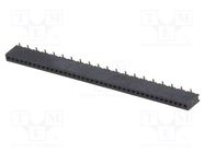 Socket; pin strips; female; PIN: 40; straight; 1.27mm; SMT; 1x40 CONNFLY