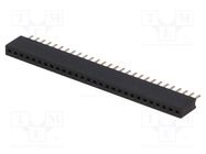 Socket; pin strips; female; PIN: 28; straight; 1.27mm; THT; 1x28 CONNFLY