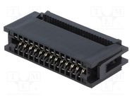 Connector: card edge; PIN: 26; IDC; for ribbon cable; 1.27mm CONNFLY