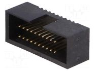 Connector: IDC; socket; male; PIN: 20; straight; THT; 1.27mm CONNFLY