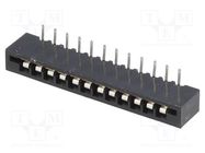 Connector: FFC/FPC; angled 90°; PIN: 12; Non-ZIF; THT; tinned; 20mΩ 