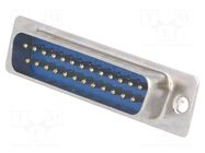 Connector: D-Sub; PIN: 25; socket; male; straight; THT; 5A; 15mΩ CONNFLY