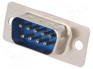Connector: D-Sub; PIN: 9; socket; male; straight; THT; 5A; 15mΩ CONNFLY