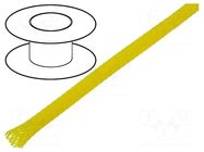 Braid; polyester; yellow; Package: 100m; ØBraid : 3÷7nom.4mm 4CARMEDIA