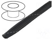 Braid; polyester; dark grey; Package: 100m; ØBraid : 11÷17nom.12mm 4CARMEDIA