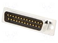 Connector: D-Sub; PIN: 25; plug; male; for cable; soldering; black ENCITECH