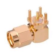 RF COAX CONN, SMA R/A PLUG, 50 OHM, PCB