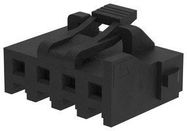 CONNECTOR HOUSING, RCPT, 4POS, 3MM