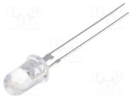 LED; 5mm; red; 80000÷100000mcd; 15°; Front: convex; No.of term: 2 OPTOSUPPLY