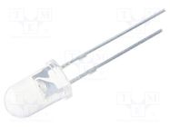 LED; 5mm; blue; 4200÷5800mcd; 15°; Front: convex; No.of term: 2 OPTOSUPPLY