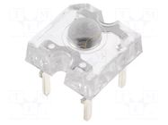 LED Super Flux; yellow; 7.62x7.62mm; 2500÷5000mcd; 60°; 20mA OPTOSUPPLY