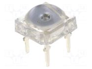 LED Super Flux; green; 7.62x7.62mm; 3000÷4200mcd; 130°; 30mA OPTOSUPPLY