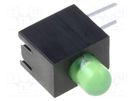 LED; in housing; green; 3mm; No.of diodes: 1; 20mA; Lens: diffused OPTOSUPPLY