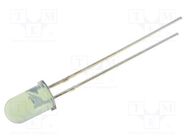 IR transmitter; 5mm; 940nm; transparent,green; 12mW; 15°; THT OPTOSUPPLY