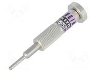 Tool: for  removal; terminals; Sleeve ext.dia: 2.5mm; A: 12mm ENGINEER