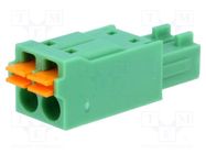 Pluggable terminal block; 3.5mm; ways: 2; straight; plug; female PHOENIX CONTACT