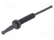 Fastener for fans and protections; Ømount.hole: 4.5mm; black RICHCO