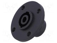 Connector: loudspeaker; socket; male; round,with flange; PIN: 4 CLIFF