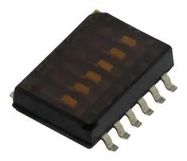 DIP SW, SPST, 6POS, 0.025A, 24VDC, SMD