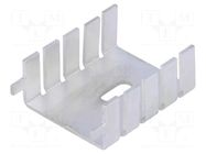 Heatsink: moulded; TO220; L: 33mm; W: 25.4mm; H: 12.7mm; 20K/W; raw FISCHER ELEKTRONIK