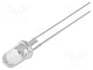 LED; 5mm; orange; 50000÷60000mcd; 15°; Front: convex; 2÷2.8V OPTOSUPPLY