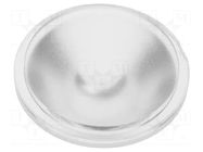 LED lens; round; colourless; 30° OPTOSUPPLY