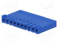 Plug; wire-board; female; PIN: 10; w/o contacts; 2.54mm; for cable Amphenol Communications Solutions