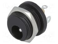 Connector: DC supply; socket; male; soldering; 5.5/2.5mm; 5.5mm CLIFF