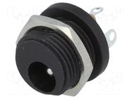 Connector: DC supply; socket; male; soldering; 5.5/2.1mm; 5.5mm CLIFF