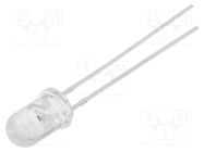 LED; 5mm; green; 10000÷12000mcd; 30°; Front: convex; No.of term: 2 OPTOSUPPLY