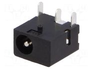 Connector: DC supply; socket; male; 1A; angled 90°; THT; bulk; 12VDC CLIFF