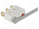 Microswitch SNAP ACTION; 5A/250VAC; with lever; SPDT; ON-(ON) SAIA-BURGESS