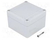 Enclosure: multipurpose; X: 80mm; Y: 82mm; Z: 57mm; EUROMAS II; ABS BOPLA