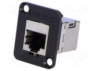 Coupler; EH; Cat: 5e; shielded; RJ45 socket,both sides SWITCHCRAFT