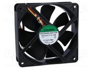 Fan: DC; axial; 24VDC; 120x120x38mm; 197.2m3/h; 44dBA; ball bearing SUNON