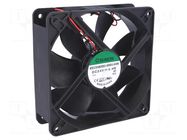 Fan: DC; axial; 24VDC; 120x120x38mm; 197.2m3/h; 44dBA; ball; 24AWG SUNON